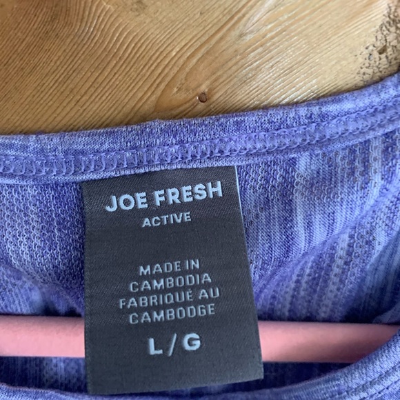 Purple twist front athletic top - Picture 2 of 2